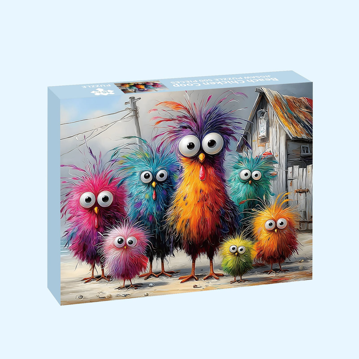 Beach Chicken Coop gift-box visualization, not a photograph of the shipped item